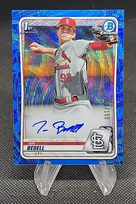 2020 BOWMAN CHROME DRAFT BLUE WAVE REFRACTOR AUTO IAN BEDELL /150 St. Louis Card • $19.99