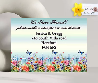 Personalised Change Of Address Cards Printed Moving Housenew Home • £3.99