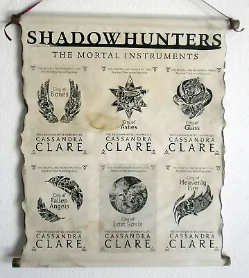 Shadowhunters The Mortal Instruments Book Covers On Handmade Scroll Poster • $32.99