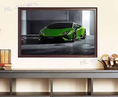 UNFRAMED  2023 Lamborghini Huracan Car Canvas Prints Poster Wall Art Decor • $9.99