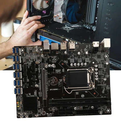 Mining Machine Mainboard Long Service Life Practical B250c Btc 12p Multi Ports • $173.90