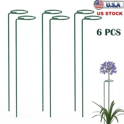 6 Pcs Plant Support Stakes Garden Flower Vegetable Single Stem Support Stake 16  • $10.99