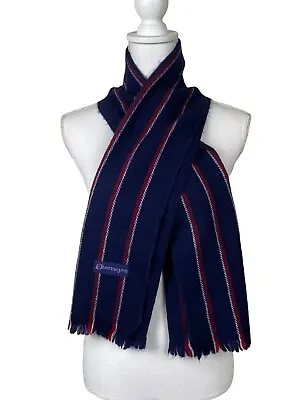 Obermeyer Women Wool Scarf Blue Striped • $10