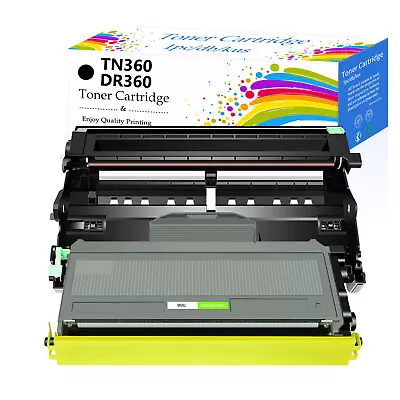 Lot TN-360 Toner Cartridge DR-360 Drum For Brother HL-2140 2170W MFC-7340 7320W • $30.95