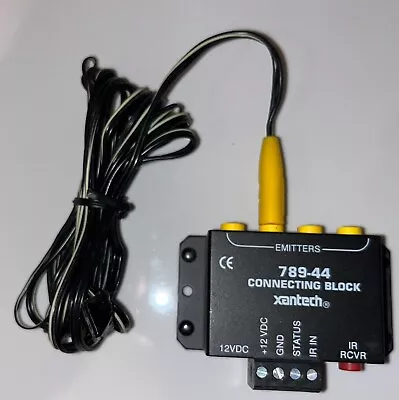 Xantech 789-44 Connecting Block W/ IR Receiving Cable & Power Supply • $24.99