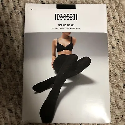 Wolford Merino Tights Wool Black • $75