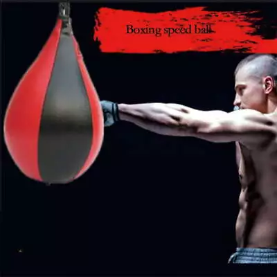 Sport Fitness MMA Boxing Punching Ball Speed Training Pu Leather Bag Pear X8N0 • $16.50