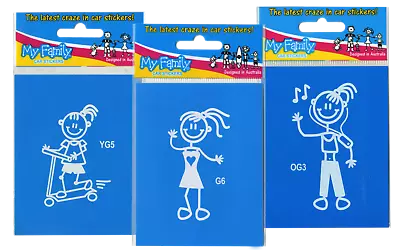 £3.29 • Buy My Family Car Stickers - Young Girls - Girls - Older Girls - Over 20 Designs