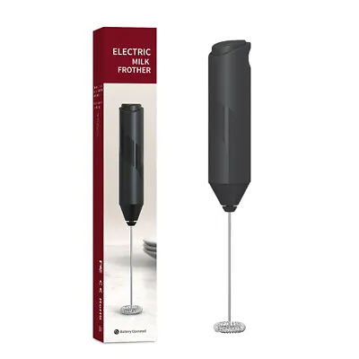 Milk Frother Whisk Electric Coffee Latte Hot Chocolat Handheld Frappe Mixer • £5.95