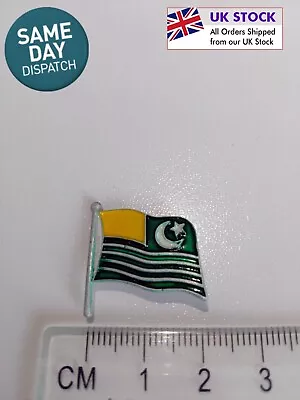 Kashmir Pakistan Flag Badge With Metal Pin National Pakistani • £3.45