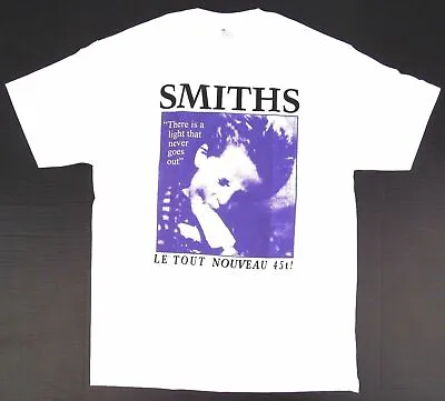 The SMITHS Rock T-shirt Le Tout Nouveau 45t! Morrissey Tee Men's White New • $15.99