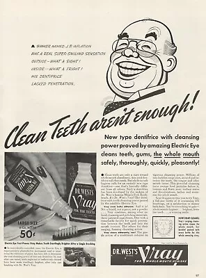 1941 Dr. West's Vray For Teeth Whole Mouth Hygiene Dentifrice Vintage Print Ad  • $9.99