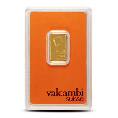 5 Gram Valcambi Gold Bar (New W/ Assay) • $417.28