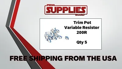 (5 PCS) Trimpot 6mm Linear Top Adjustment Variable Resistor USA SELLER!!! • $7.99