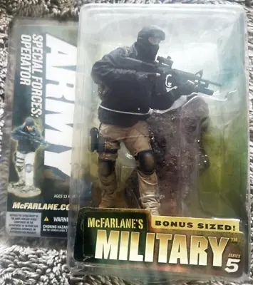 Vintage Rare Mcfarlane Military Series 5 Army Special Forces Operator Variant • £44.99