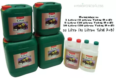 Canna Coco A B 151020 Litre Veg Flower Plant Food Base Nutrients Hydroponics • £14.69