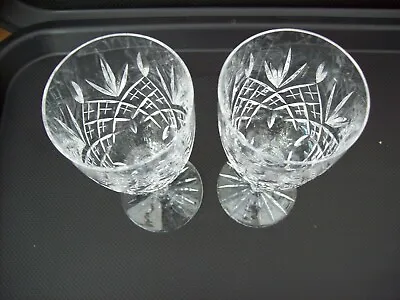 2 X Vintage Edinburgh  Crystal Balmoral 6  Wine Glasses  • £32.99