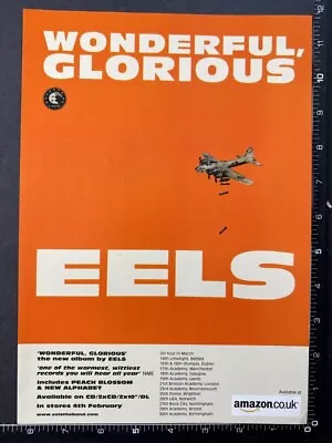 EELS - WONDERFUL GLORIOUS 8X11  Original Magazine Advert M83 • $6.21