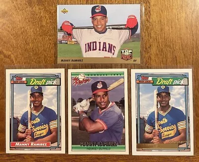 Manny Ramirez Four (4) Rookie Card Lot Boston Red Sox Cleveland Indians • $5