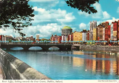 D119980 Ireland. River Liffey Looking Towards The Four Courts. John Hinde • $12.75