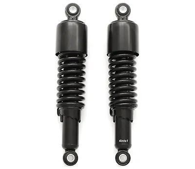 Black Shorty Motorcycle Shocks - Eye / Eye - 290mm (11 3/8 ) Honda Suzuki Yamaha • $59.95