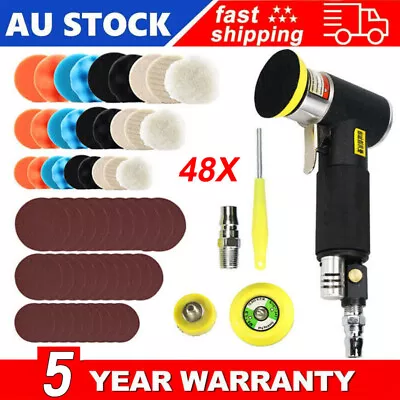 1 /2 /3  Mini Air Orbital Sander Dual Action Air Polisher For Car Body Work • $61.29