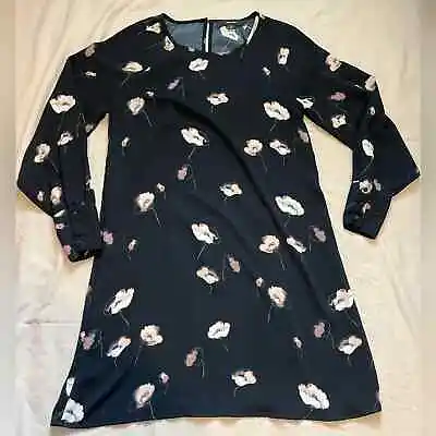 Vero Moda Black Long Sleeve Floral Dress Size Medium • $25