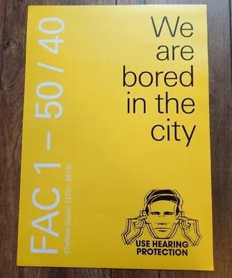 Factory Records A3 Poster  Bored In The City  Joy Division - New Order  • £14.99