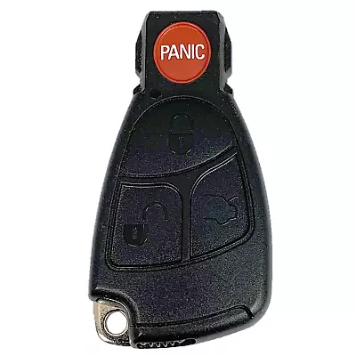 OEM Mercedes Benz Keyless Remote Fob 4B + UNCUT Key Insert Mercedes - IYZ 3312 • $119.53