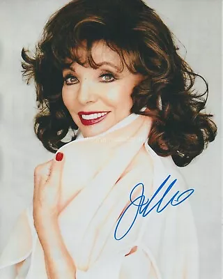 Joan Collins Hand Signed 8x10 Photo Autograph The Bitch The Stud Dynasty (O) • $96.77