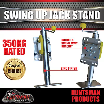 Trailer Caravan Swing Up Jack Stand.  350Kg Rated. Jockey Wheel Style Greasable • $50