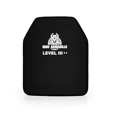 IRON ARMADILLO® Level III++ 10 X12  Stand Alone Ceramic Rifle Armor Plate 1PC • $151.99