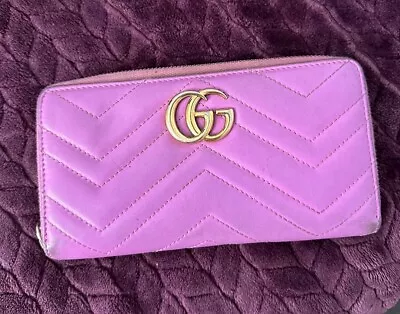 Gucci Marmont Discontinued  Authentic Wallet - Candy Pink  • $280