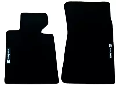 Front Car Floor Mats Velour For BMW 3 M3 E30 Waterproof Black Carpet Auto Liners • $39.69