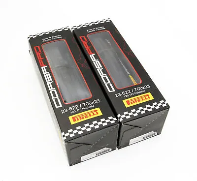 Pirelli Corsa Pro Road Cycling Bike Tires Clincher 700cx23c Foldable Tyres • $95.98