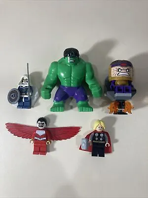 £58.01 • Buy LEGO 76018 FIGURES ONLY Hulk MODOK Taskmaster Falcon Thor Great Condition RARE