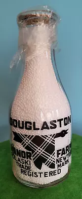 Milk Bottle: 1 Quart Douglaston Manor Guernsey Farm/ Pulaski NY/ Very Nice • $14.45