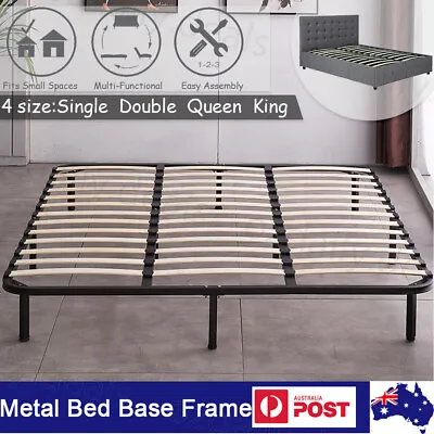 $115.99 • Buy Timber Bed Frame Single Double Queen King Size Mattress Base Platform W Legs  AU