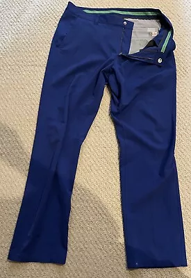 Bonobos Golf Pants Mens Size 35/30 Slim Blue Chino Flat Front • $9.75