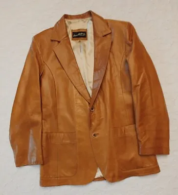 Beau Geste Leatherware Vintage Men’s 40 ExcaliburButton Leather Jacket • $35