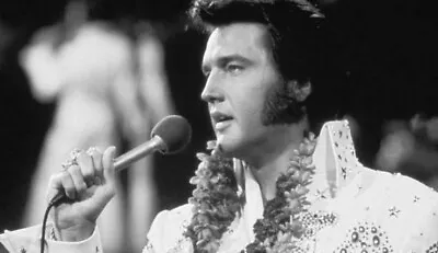 Elvis Presley Aloha From Hawaii Retro Publicity Photo Picture Reprint 5  X 7  • $9.50