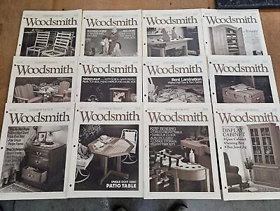 Vintage  Woodsmith  Magazine Lot ☆#64-78 1980s 12pc LOT WOODWORKING • EXC Cond!  • $11.99