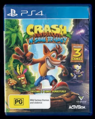 Crash Bandicoot N.Sane Trilogy - Sony Playstation 4 PS4 Game • $22.99