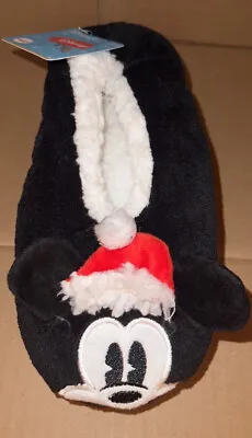DISNEY MICKEY MOUSE CHRISTMAS FUZZY SlipperS NEW • $9.48