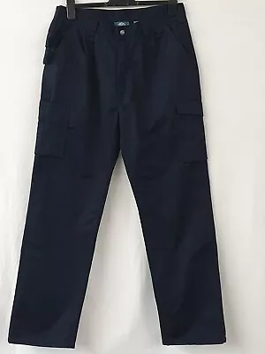 Millstone Men’s Work Trousers Navy Blue  Size 34R  Leg 30  NEW • £16.99