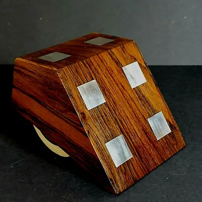 Hans Hansen Danish Rosewood & Sterling Silver Ink Blotter Vintage Modernist • £220