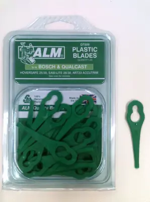 ALM QT028 Qualcast Easi-Lite 28/30 Bosch Lawnmower Plastic Blades X 20pk • £4.79