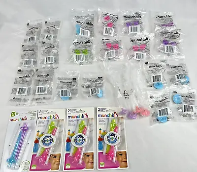 HUGE LOT Of 28 - Munchkin Baby Replacement Straws/Sippy Spouts/Weighted Straws • $49.95
