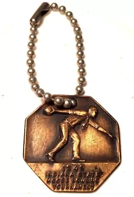 Vintage Keychain / Ring 1949 Moose Lodge Bowling Tournament • $11.69