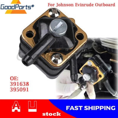 Fuel Pump Fits For Johnson Evinrude 391638 6hp 8hp 9.9hp 15hp Engine Outboard AU • $22.79